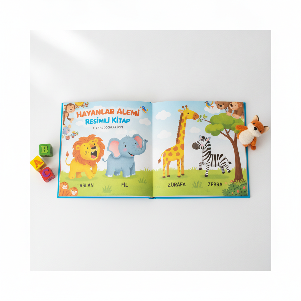 Hayvanlar Alemi Resimli Kitap
