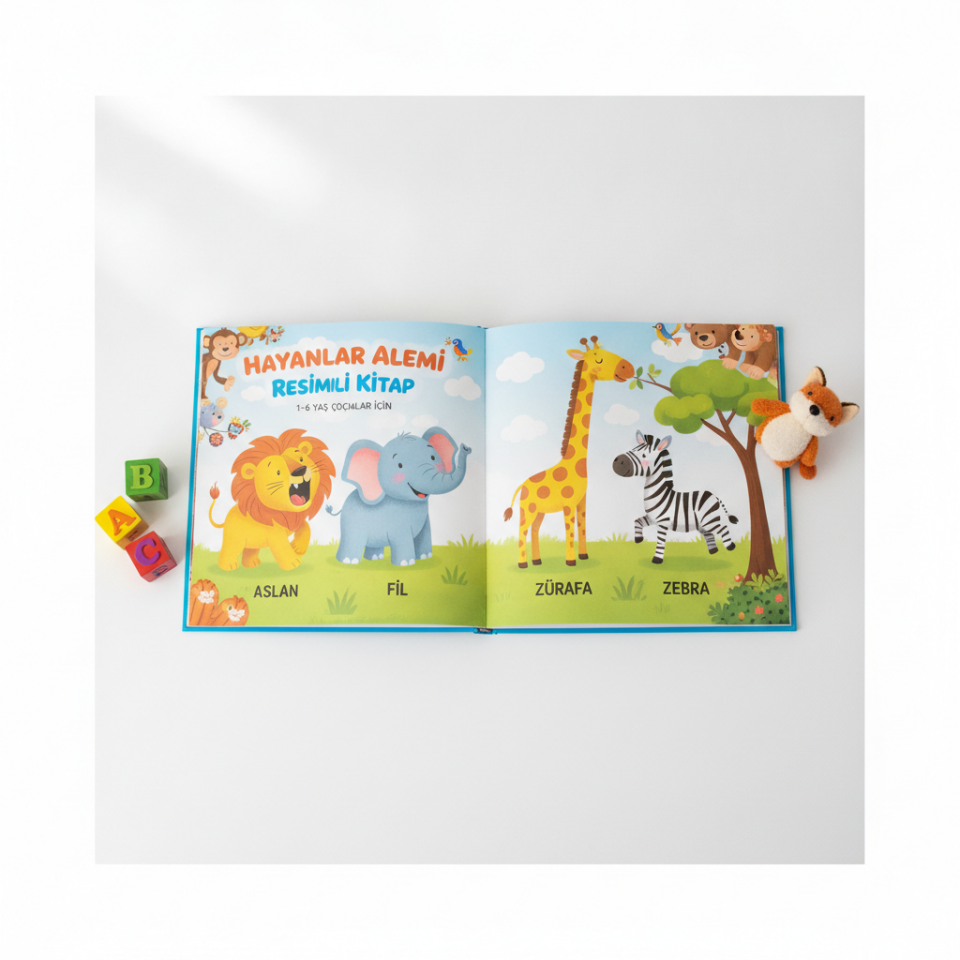 Hayvanlar Alemi Resimli Kitap