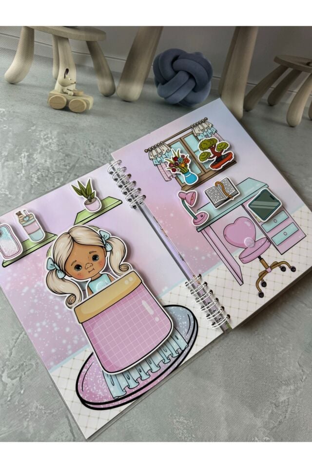 Moda Evim Montessori Cırt Cırtlı interaktif -Giydirme-Aktivite Kitabı