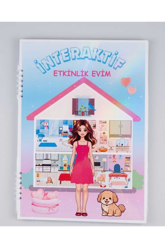İnteraktif Etkinlik Evim - A4 Büyük Boy Cırt Cırtlı Montessori Aktivite Kitabı